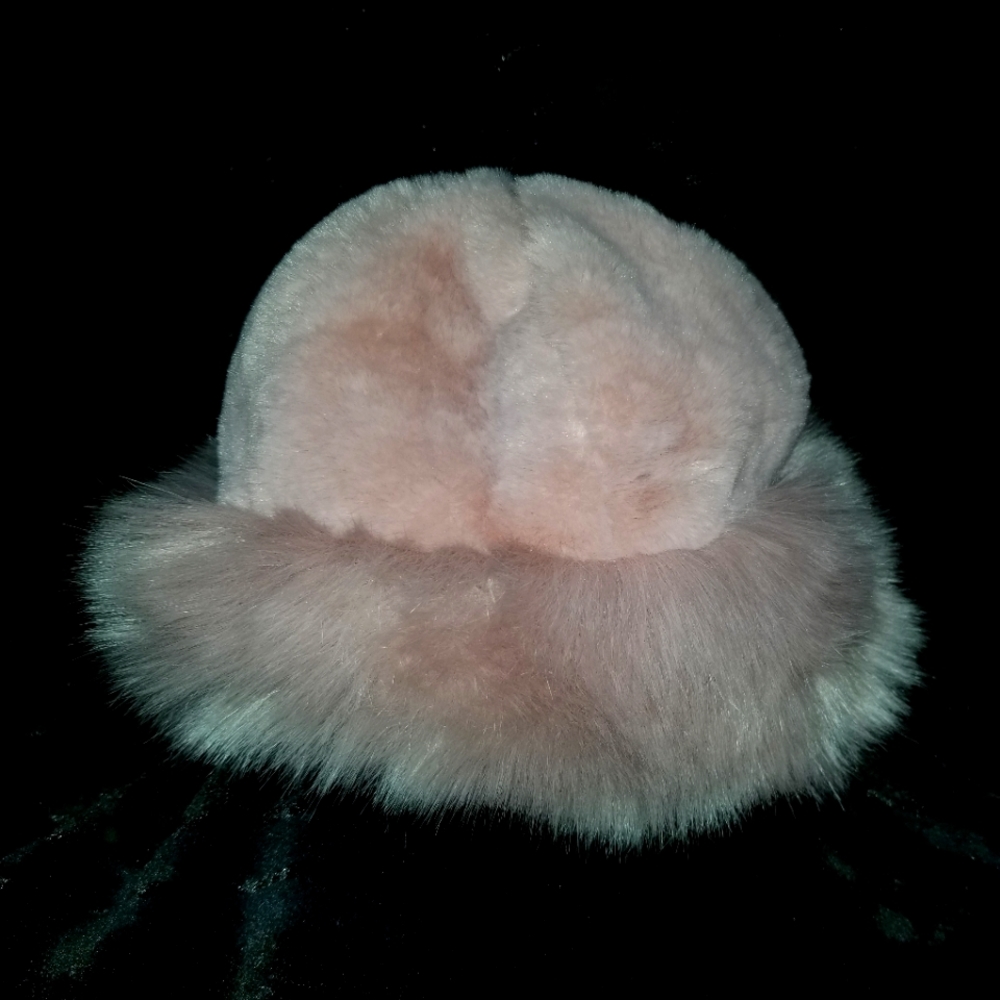 Winter Hat, Pink, Adjustable Adult size